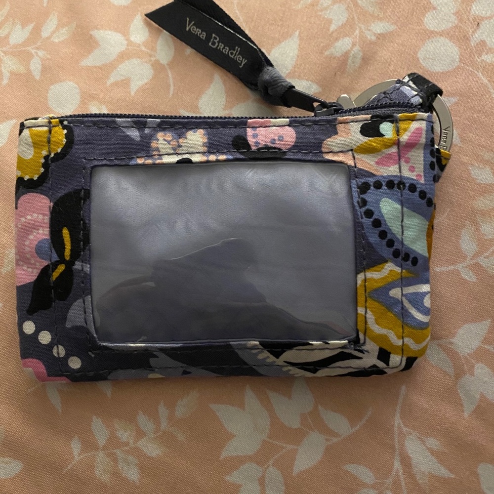 Vera Bradley Window Zipper Pouch And Lanyard Gem